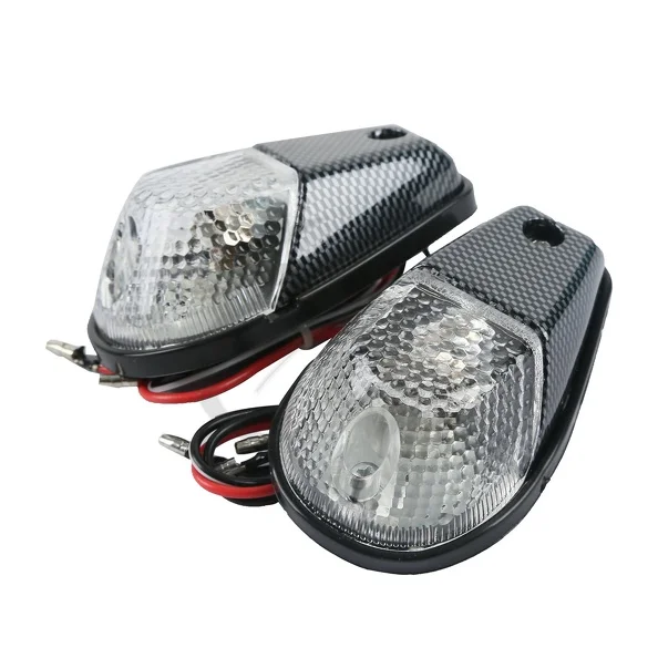 Углерод дыма заподлицо евро мини поворотники для Honda CBR R1 R6 GSXR NINJA|mini extinguisher|mini