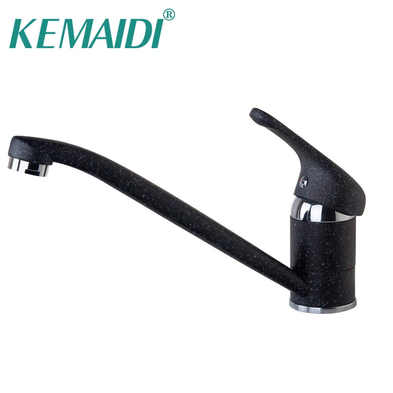 Новый Поворотный кран KEMAIDI с длинным носиком для горячей/холодной воды 360