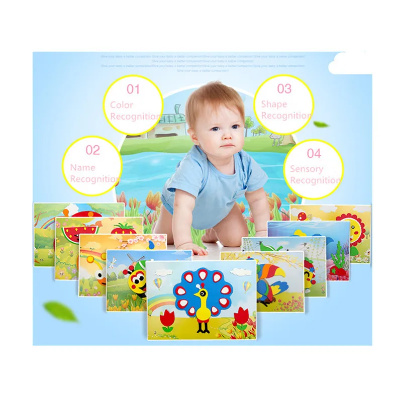 3D наклейка из вспененного этилвинилацетата пазл игрушки сделай сам Мультяшные