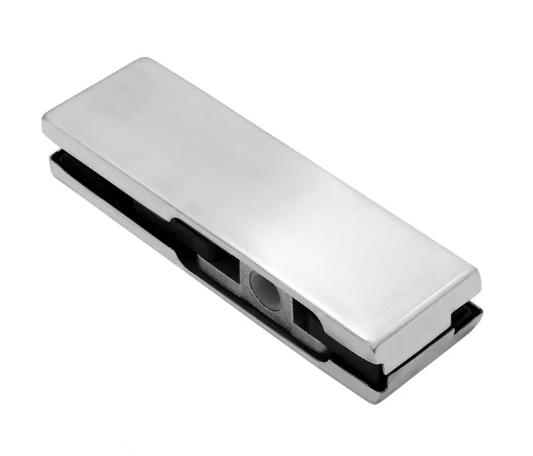 Безрамная стеклянная дверная верхняя клипса закаленное алюминий верхние или