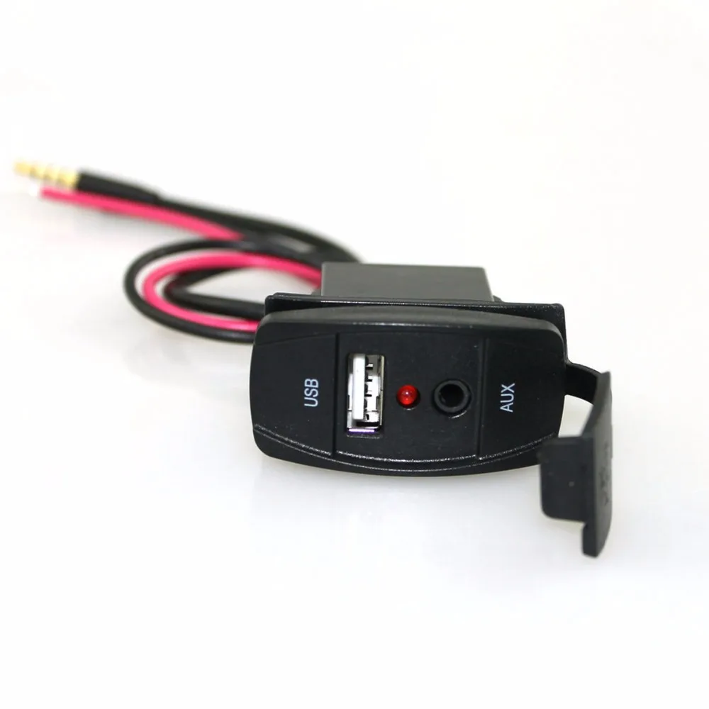 12 В автомобильные аудио аксессуары 3 5 мм разъем AUX/ USB адаптер для Toyota|jack aux|accessories