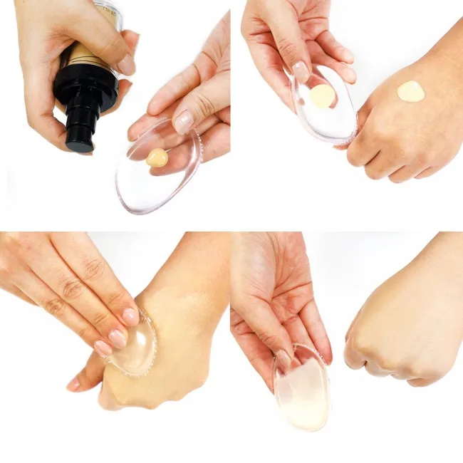 Силиконовый спонж для макияжа новый косметический инструмент спонжи жидкого