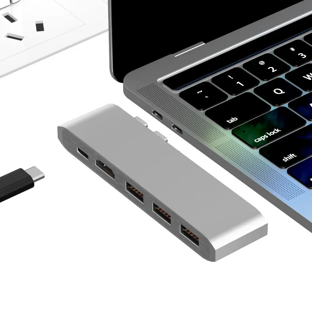 USB-C к HDMI адаптер Thunderbolt 3 usb type C концентратор подключающийся аппаратный ключ с PD TF
