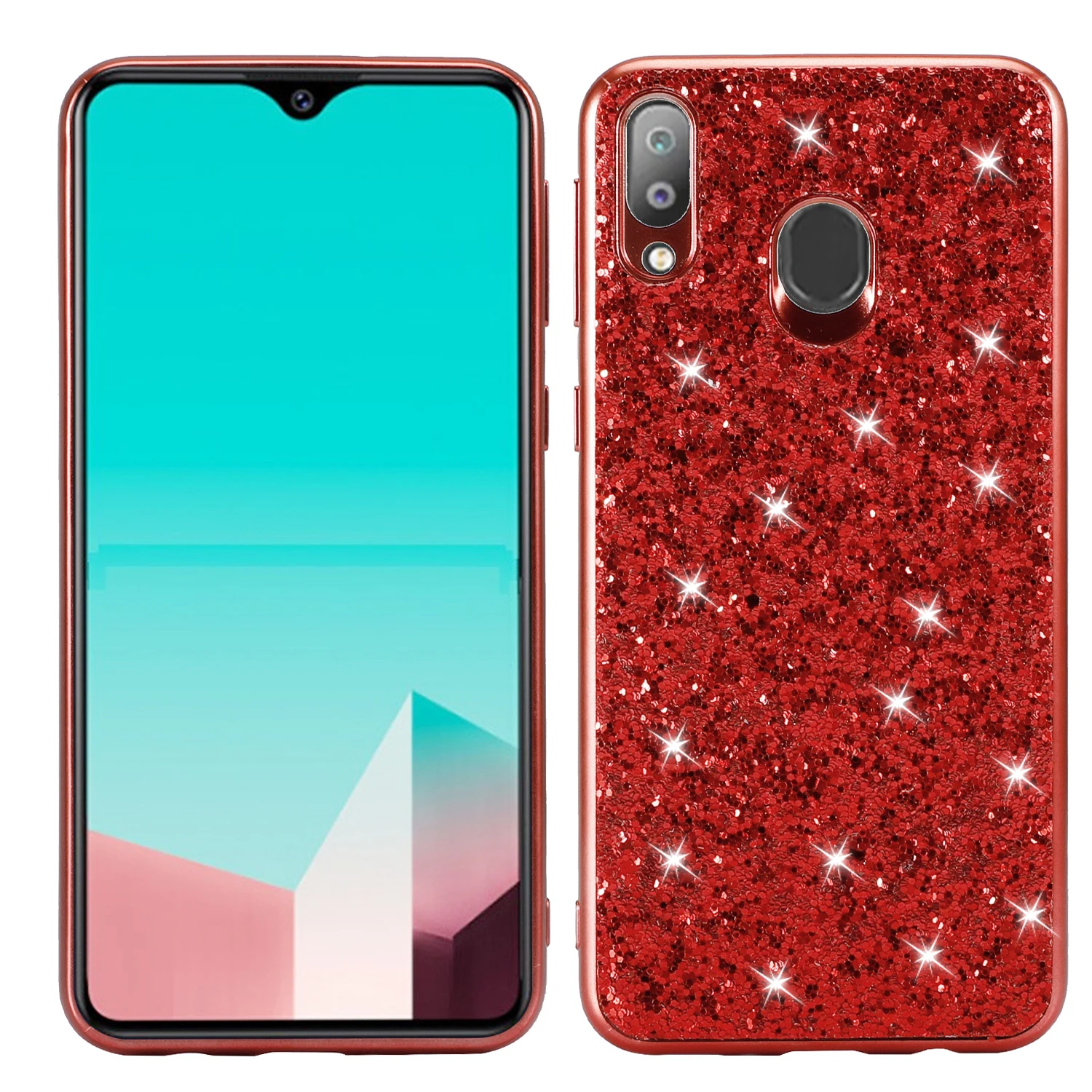 Блестящий чехол для Samsung Galaxy A7 A8 A6 Plus 2018 J4 J6 A9 Pro 2019 A70 A60 A50 A40 A30 A20 A10 M20 M10 с блестками |