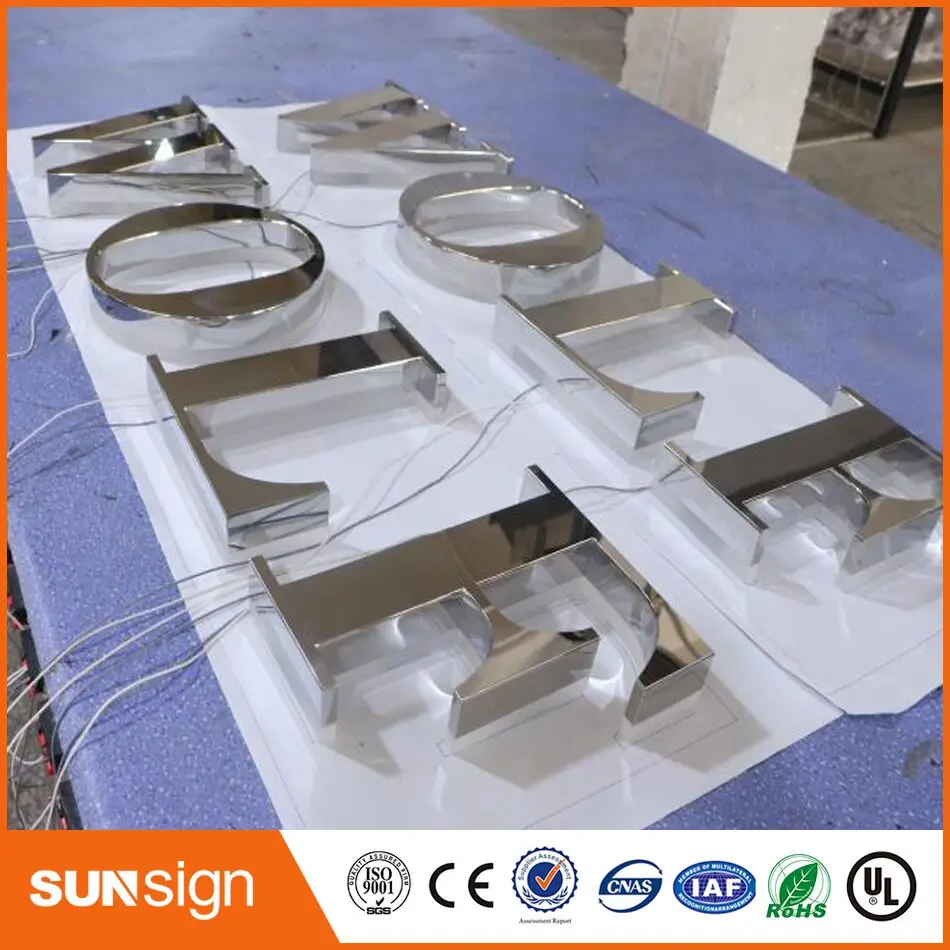 Наружные рекламные светодиодсветодиодный металлические буквы для знаков |