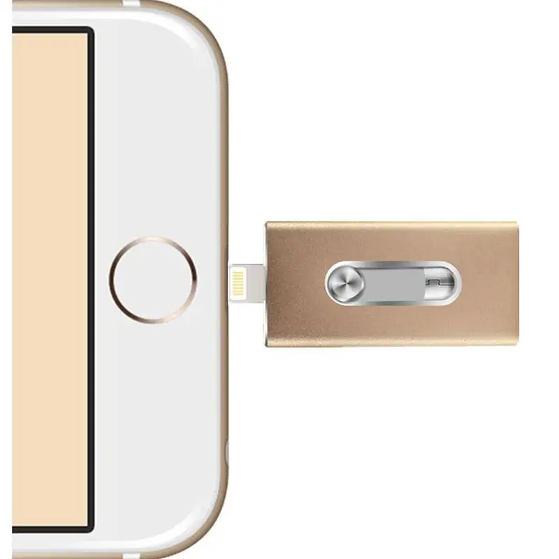 USB флэш накопитель OTG для iphone ipad металлический карта памяти 8g 16G 32G 64G хранение