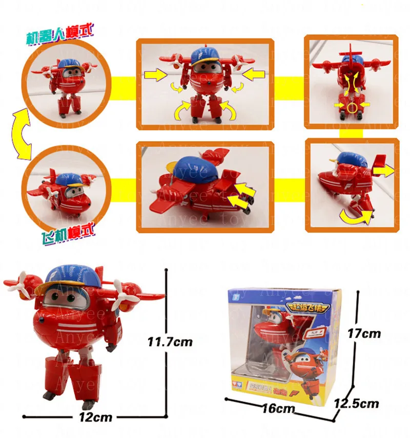 Новое поступление Сезон 3 Большие размеры ABS Супер Крылья деформация самолет