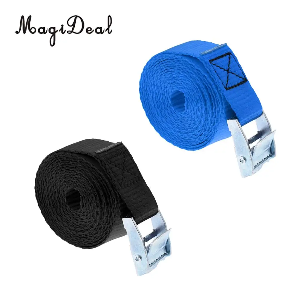 2 шт. металлический Cam-блокировки пряжки стяжных ремней прочный полиэстер