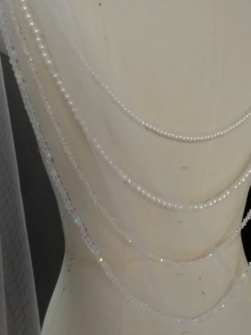 

Wedding cape - Bridal cape veil - wedding bolero- Back Necklace, Wedding Cape Veil, Modern Veil, Bridal Back Necklace