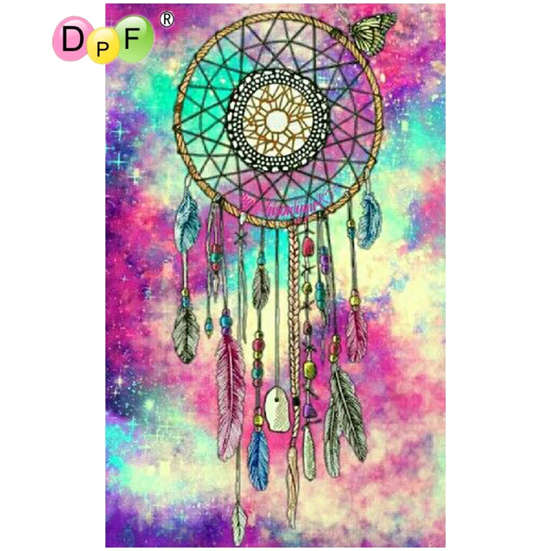 DPF DIY wind chime 5D квадратная Алмазная картина крестиком ремесла вышивка настенная