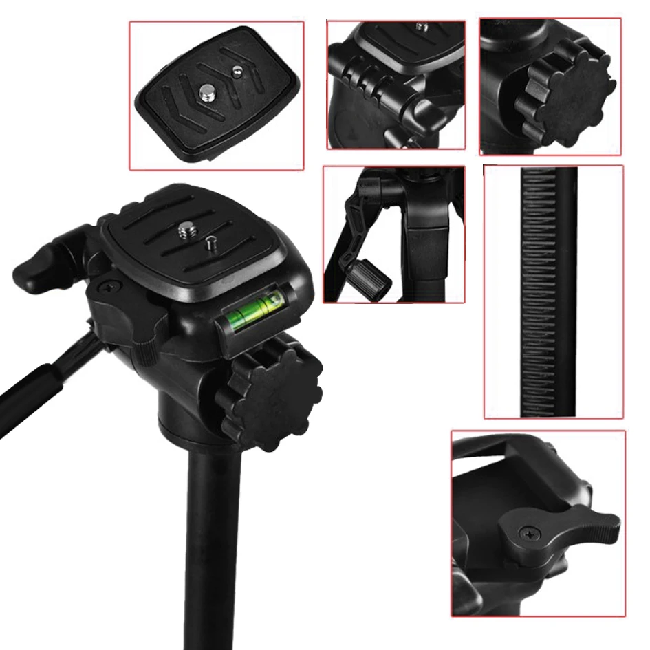 Штатив-тренога ALUMOTECH для цифровой зеркальной камеры с максимальной нагрузкой 3 кг