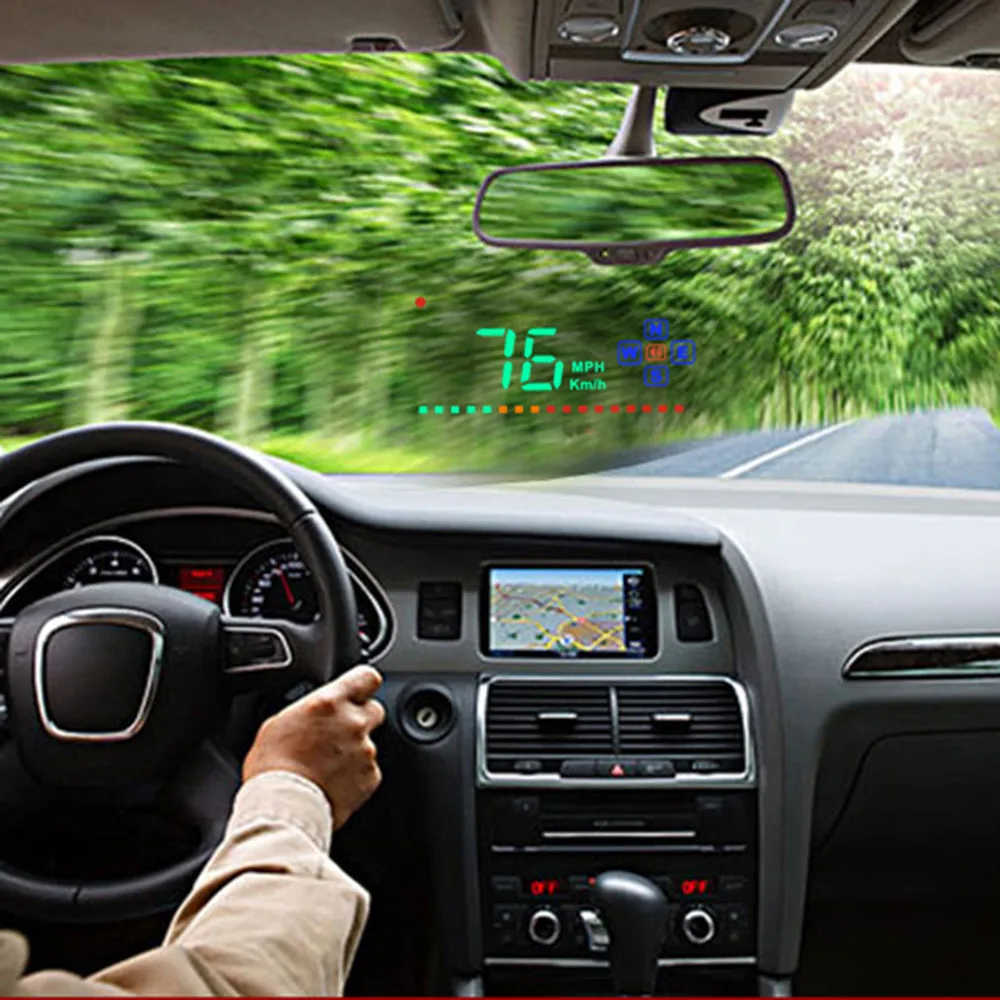 Франшиза GPS Excelvan A2 автомобильный HUD проектор Head Up дисплей предупреждение