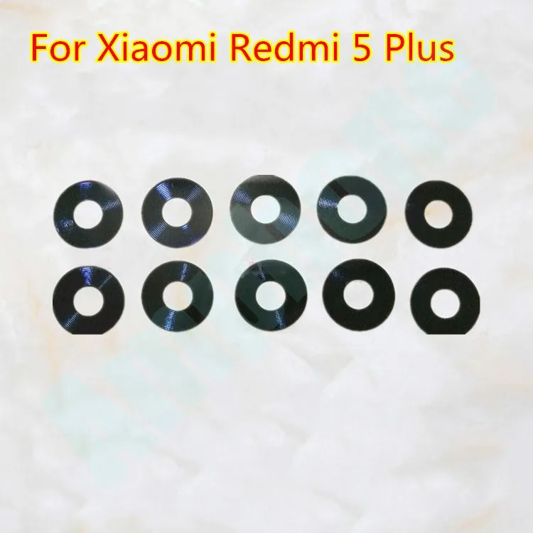 

New 5PCS Rear Back Main Camera Glass Lens Fro Xiaomi Redmi 5 Plus Spare Parts Lens Cover Replacement Free shipping
