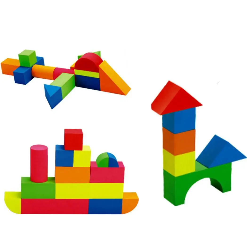 93 шт. дети EVA пены здание&gt лет блоки Дети многоцветные развивающие сборные