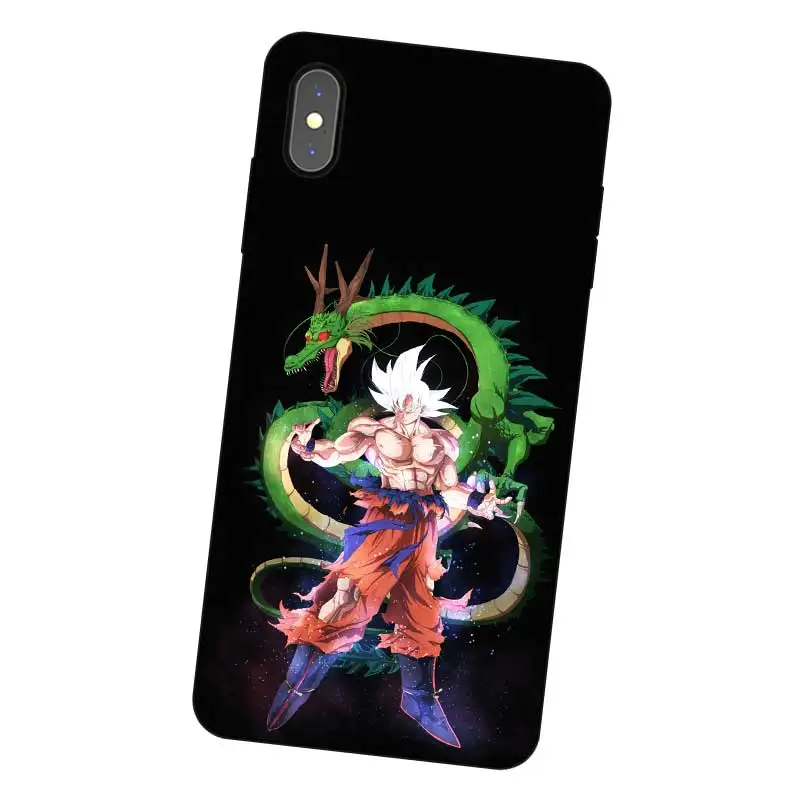 N323 Dragon Ball Wukong Черный силиконовый чехол для Apple iPhone 11 Pro XR XS Max X 8 7 6 6S Plus 5 5S SE |