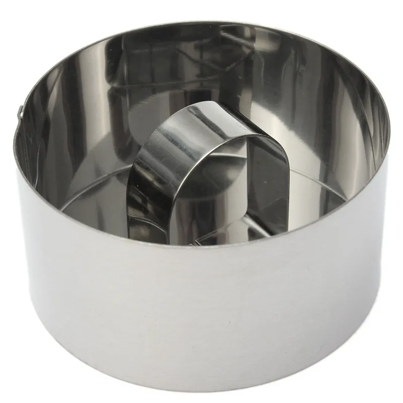 Круглая форма из нержавеющей стали для мастики и мусса печенья инструмент