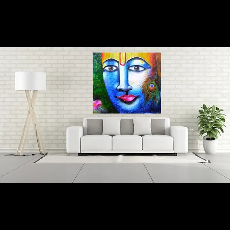 Рисунок искусство Будда рисунок на холсте художественная живопись Павлин ручная