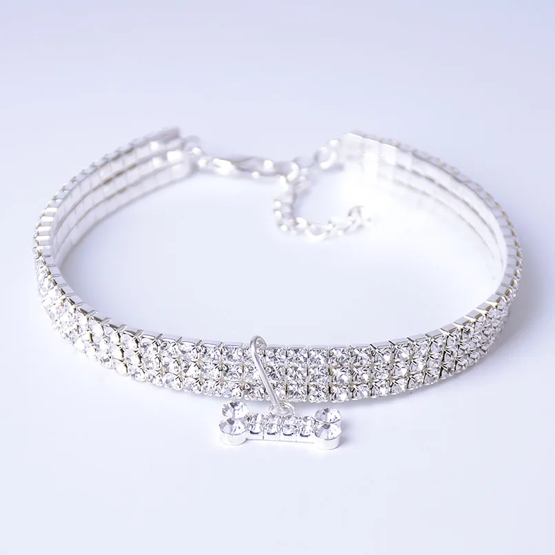 Ошейник для собак полной стразы роскошный ошейник с кристаллами и бриллиантами