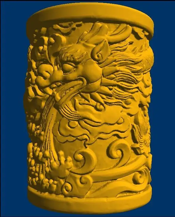 3D модель рельеф для ЧПУ в формате STL ручка животных контейнер держатель ручки