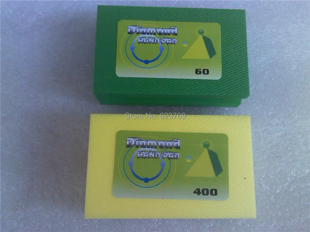 

RZZ 2pcs/lot Diamond Grinding Hand Pads Abrasive Pads for Glass Stone Tile