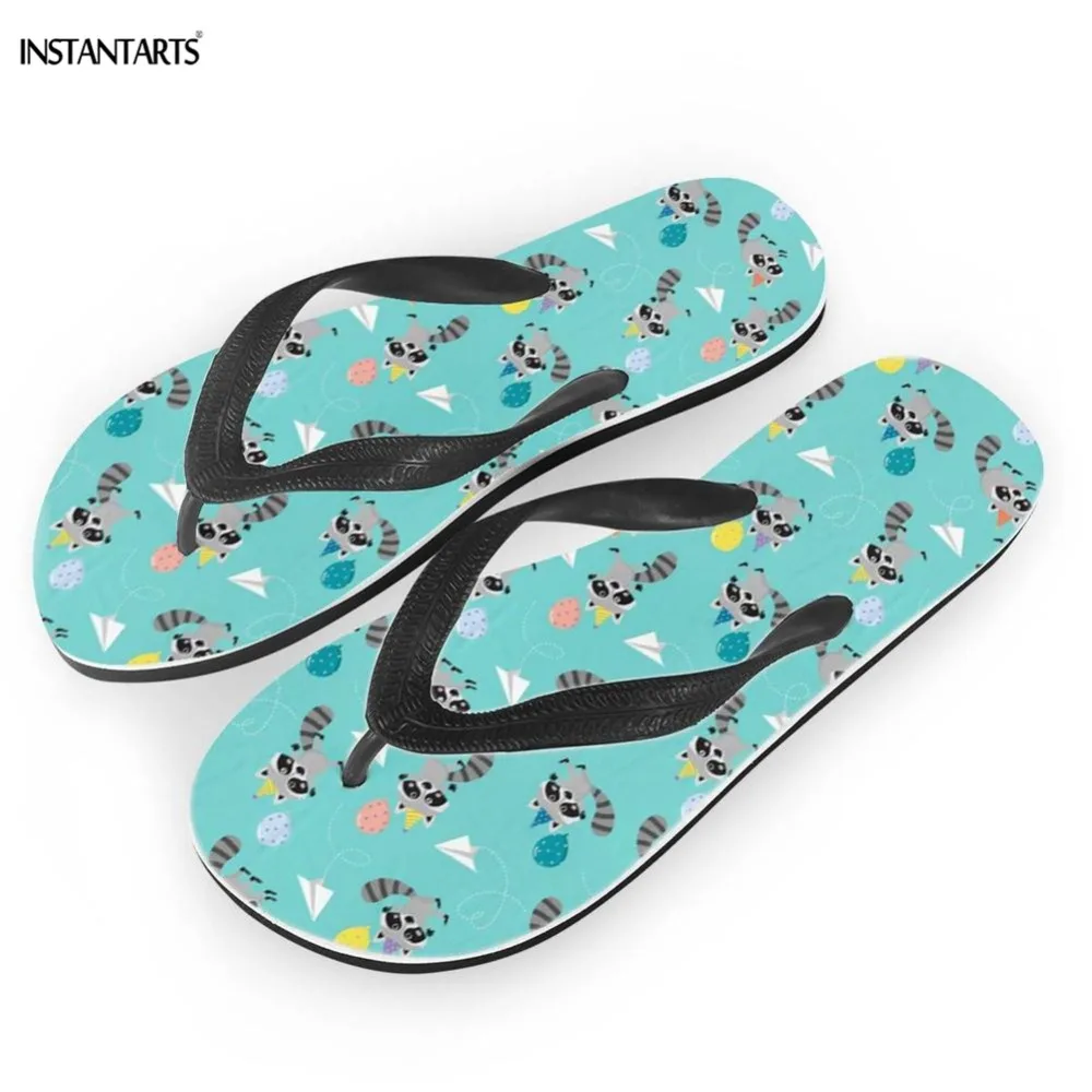 Женские домашние шлепанцы INSTANTARTS повседневные сандалии на плоской резиновой