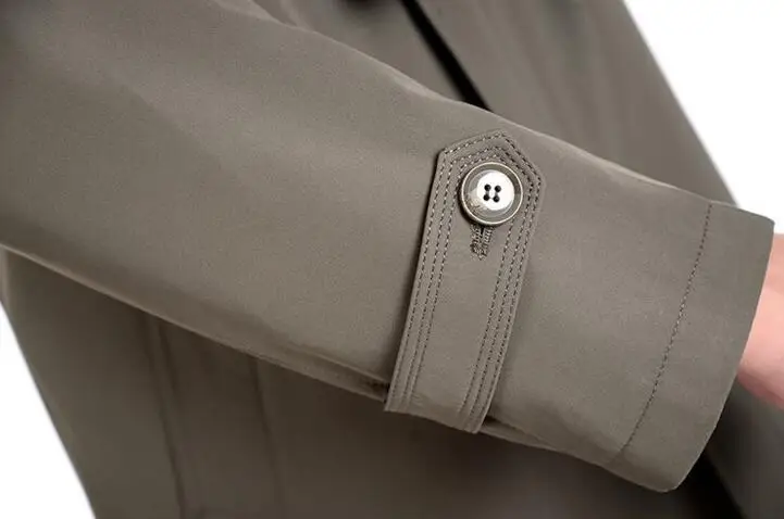 Мужской длинный тренчкот M-4XL новый модный со съемным пузырьком одежда на