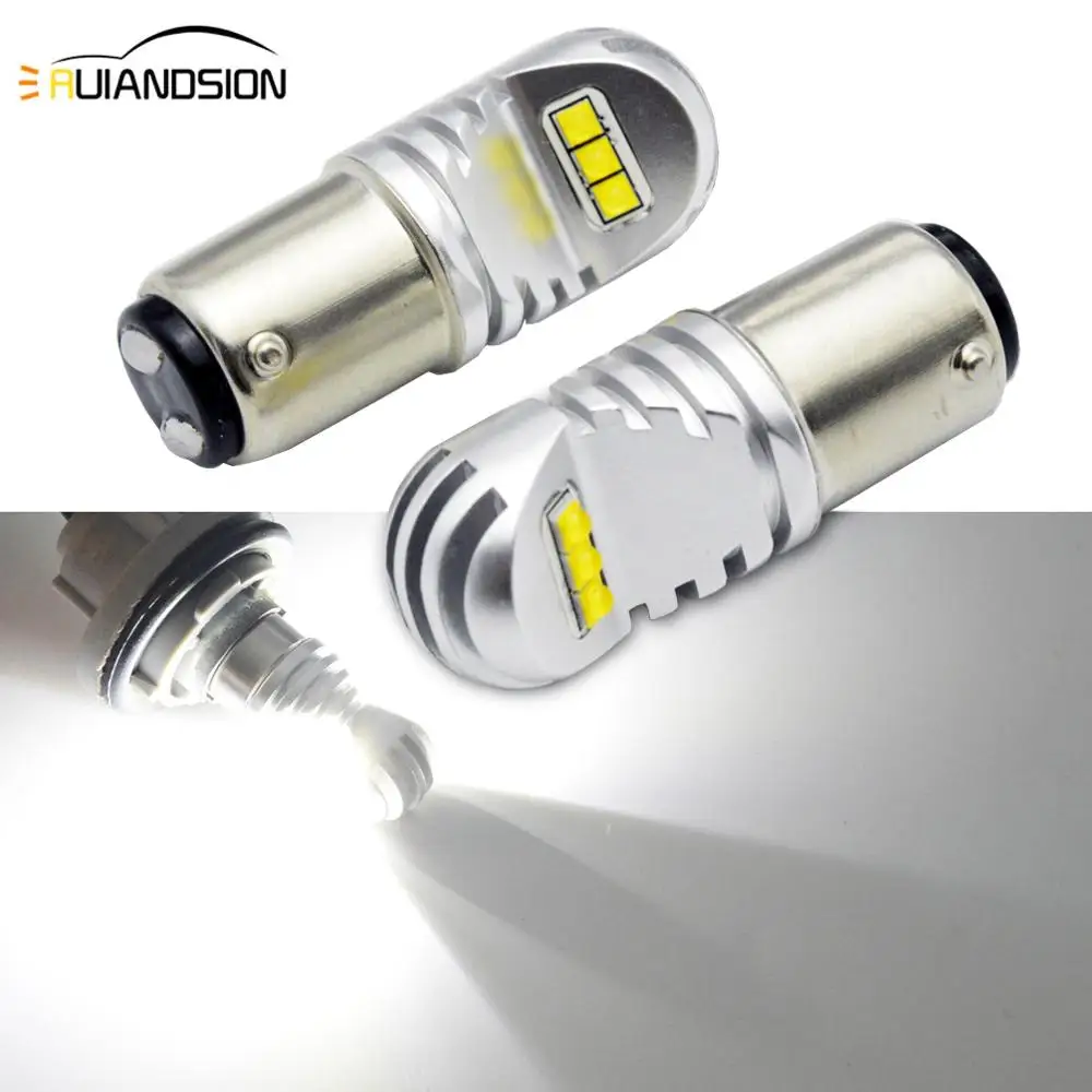 2x30 Вт 1157 2057 7528 BAY15D P21/5 12 В 24 в светодиодный ные светильник пы для автомобильных