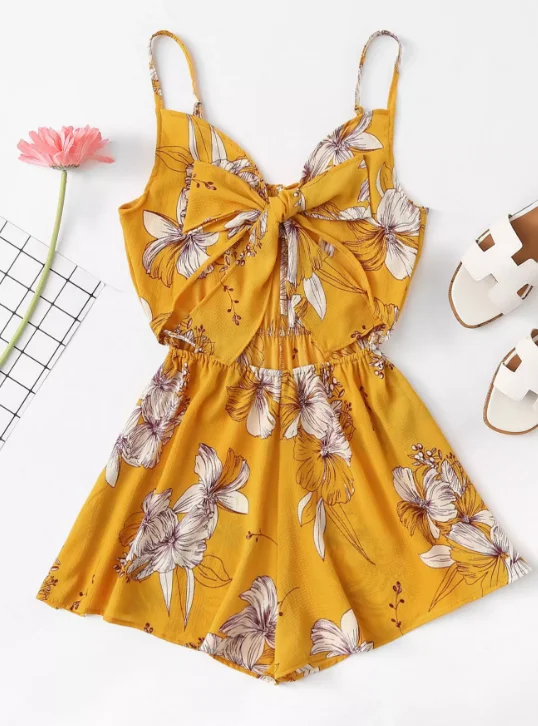 Женская одежда 2018 Весна Лето Стиль Осень корейский vestidos желтый бант сексуальный