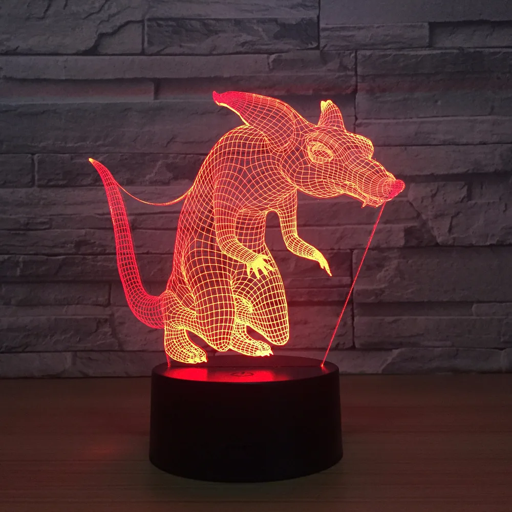 Новинка лиса 3d стерео Управление освещением Интеллектуальный индукционный