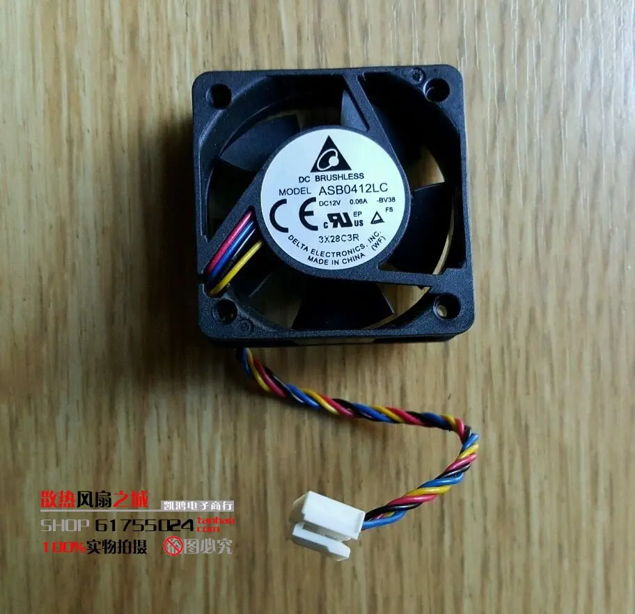 Кулер для процессора DELTA ASB0412LC BV38 4 см 12 В 0 06a бесшумный проводной ШИМ серверный