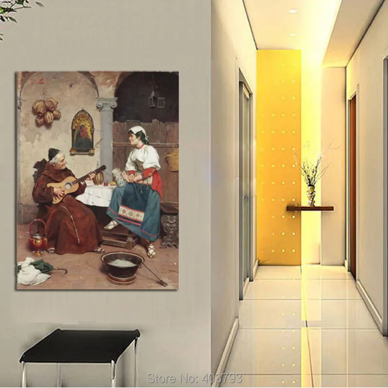 Современная Поющая картина HD с изображением стариков играющих на гитаре молодых