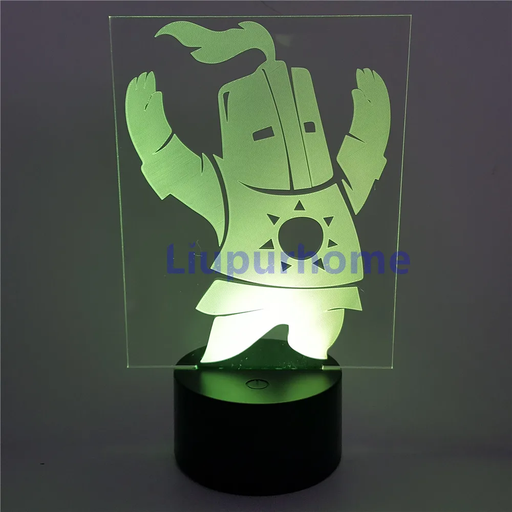 Dark Souls Solarie ночник 3D LED изменяющее освещение Solaire of Astora новинка мультфильм свет