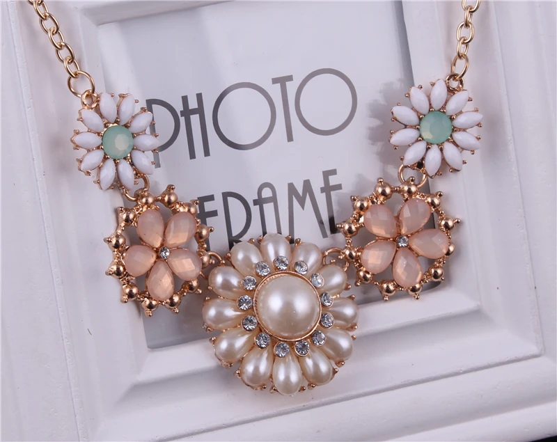 Seblasy богемные Макси большие массивные хрустальные цветы имитация жемчуга