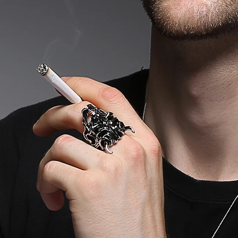 SEDEX 2019 Прохладный хип хоп панк череп большой регулируемый вращающийся байкеры