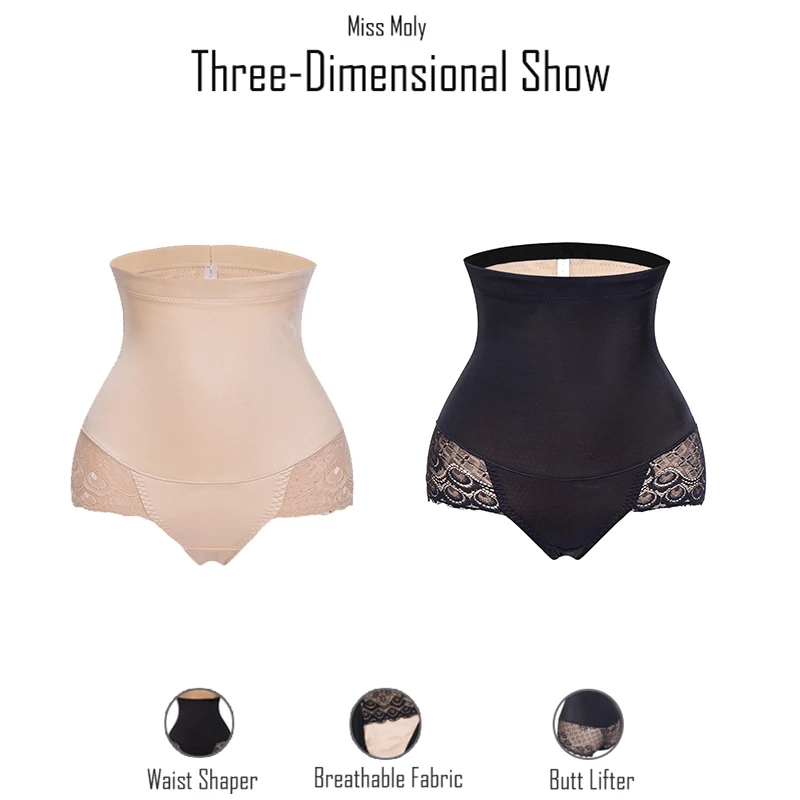 Женское корректирующее белье Miss Moly бесшовное кружевное для похудения и