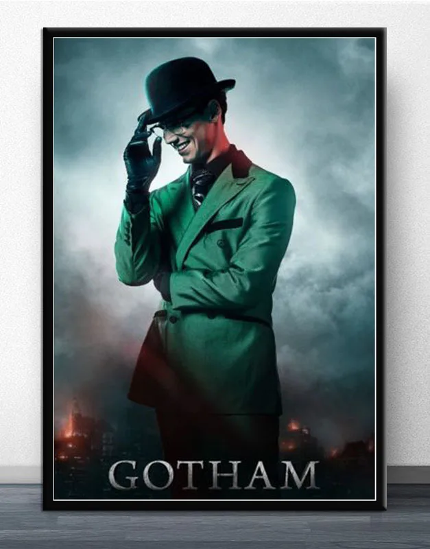 MX119 Gotham сезон 5 ТВ серии США Горячие Jeremiah Valeska постер на холсте стены художественные принты из брезента Шелковый Холст для домашнего декора стен - Цвет: Красный
