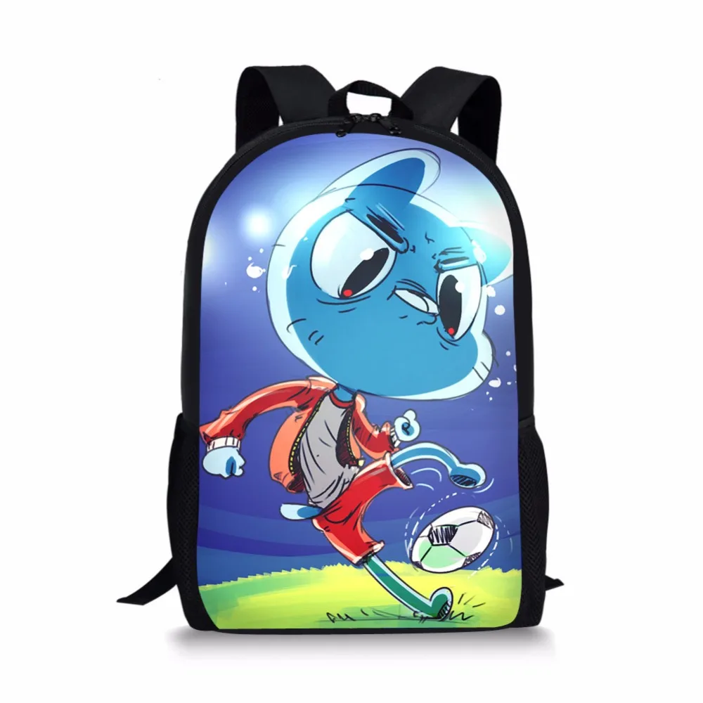 Удивительный мир Gumball школьные сумки рюкзаки Дети ортопедическая школьная сумка