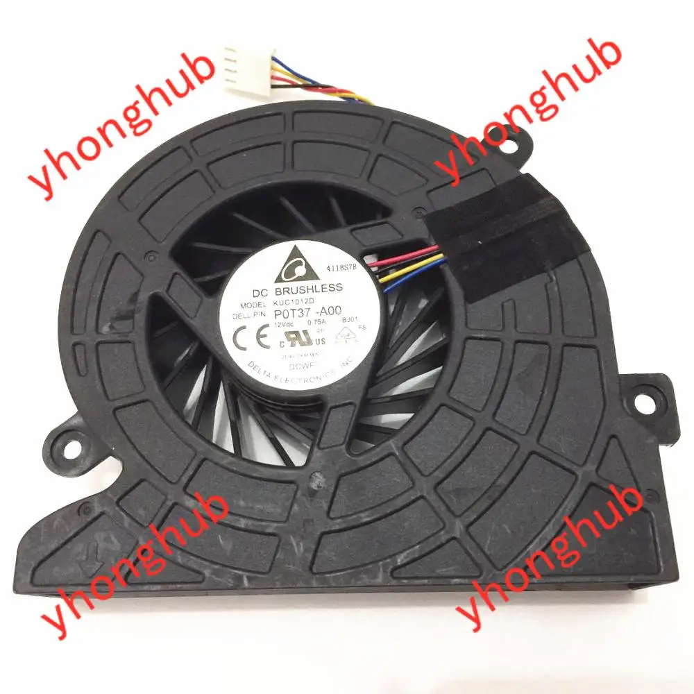 4-проводной вентилятор охлаждения сервера Delta Electronics KUC1012D BJ01 DC 12 В 0,75 А