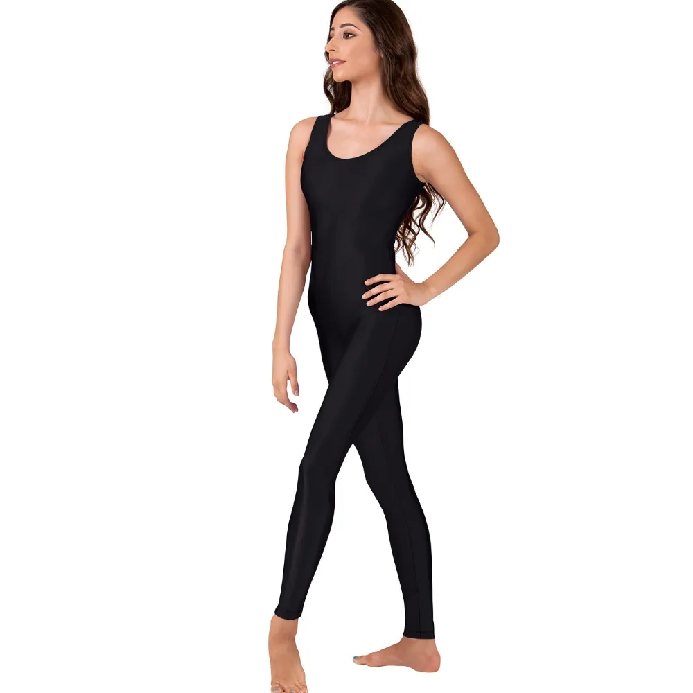 

Женская танцевальная унитардная танцевальная одежда из лайкры и спандекса, цельная майка, Длинные унитардные костюмы, зентай