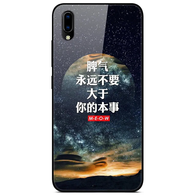 F для VIVO Y91C чехол VIVOY91C стеклянный жесткий чехол для телефона для VIVO Y91i чехол VIVO Y91 C мягкий бампер чехол закаленное для Vivo Y93 Y 93 - Цвет: 23