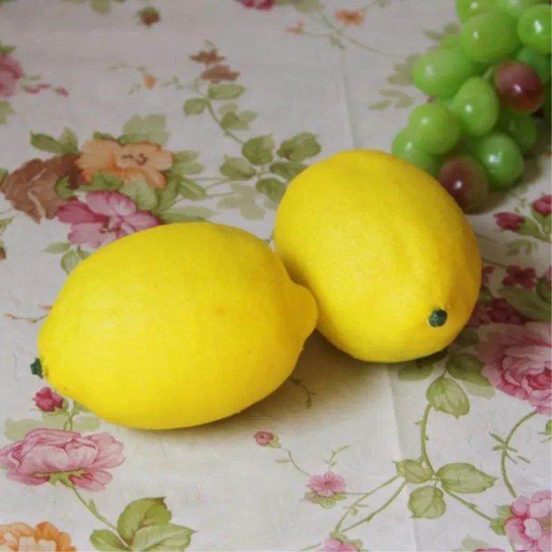 Молочно-Белый 1 шт. искусственные фрукты DIY Пластиковые поддельные фрукты гостиная кухня домашний декор Свадебные украшения Рождество - Цвет: Молочно-Белый