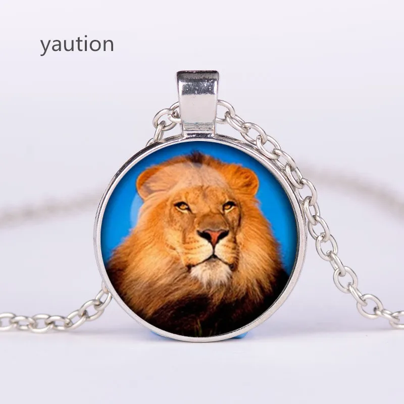 Лидер продаж! Ожерелье с подвеской в виде короля льва 3 цвета|sweater chain|lion necklaceglass gift