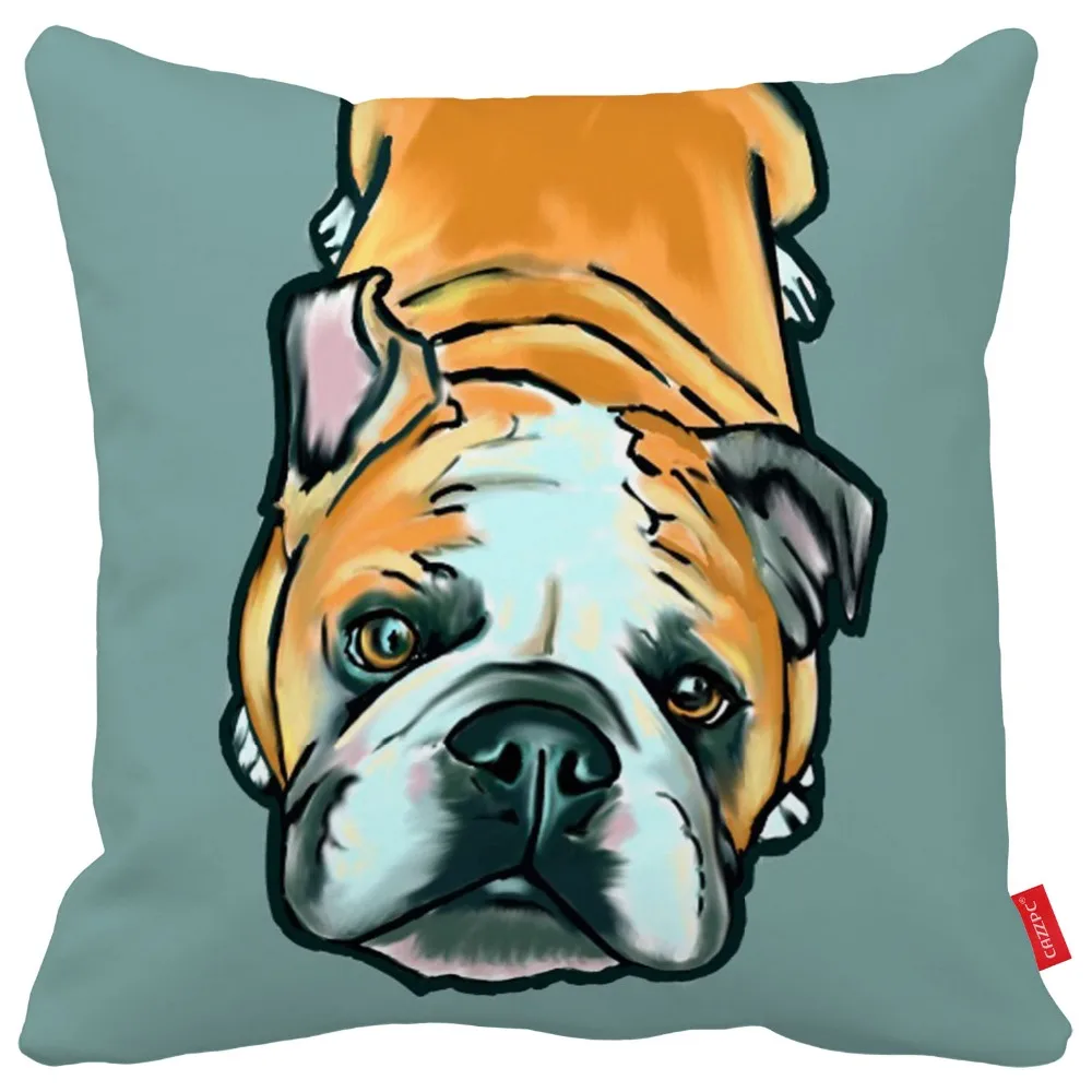 Мультяшный милый поп арт бульдог боксер собака печать автомобиль декоративные