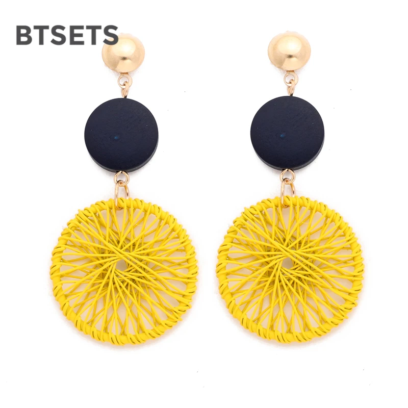 Новые большие серьги в виде большого круга женские с подвеской кольца много