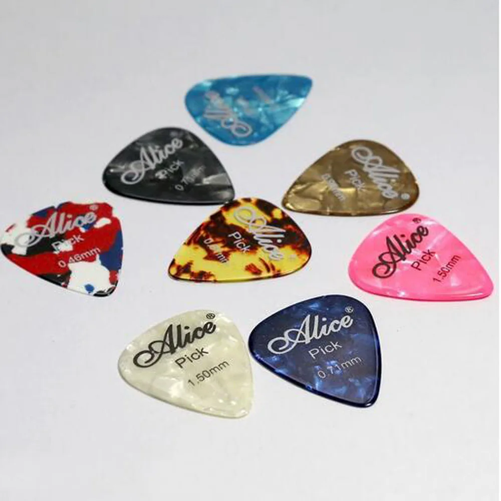 

10Pcs Bronzing Celluloid Guitar Picks Bakelite Guitar Acoustic Guitar Paddles Instrument Shrapnel Random Color
