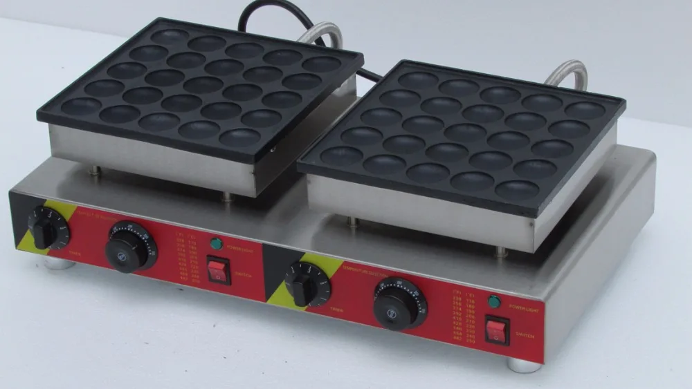 Бесплатная доставка 50 шт. Электрический голландский мини блинчики Poffertjes машина