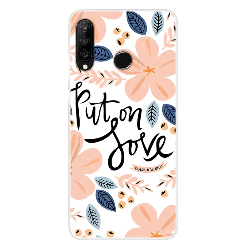 Для huawei P30 Lite чехол силиконовый мягкий ТПУ задняя крышка для Funda huawei P30 Lite чехол 6,15 ''P30Lite P 30 Lite крышка Мода - Цвет: 23