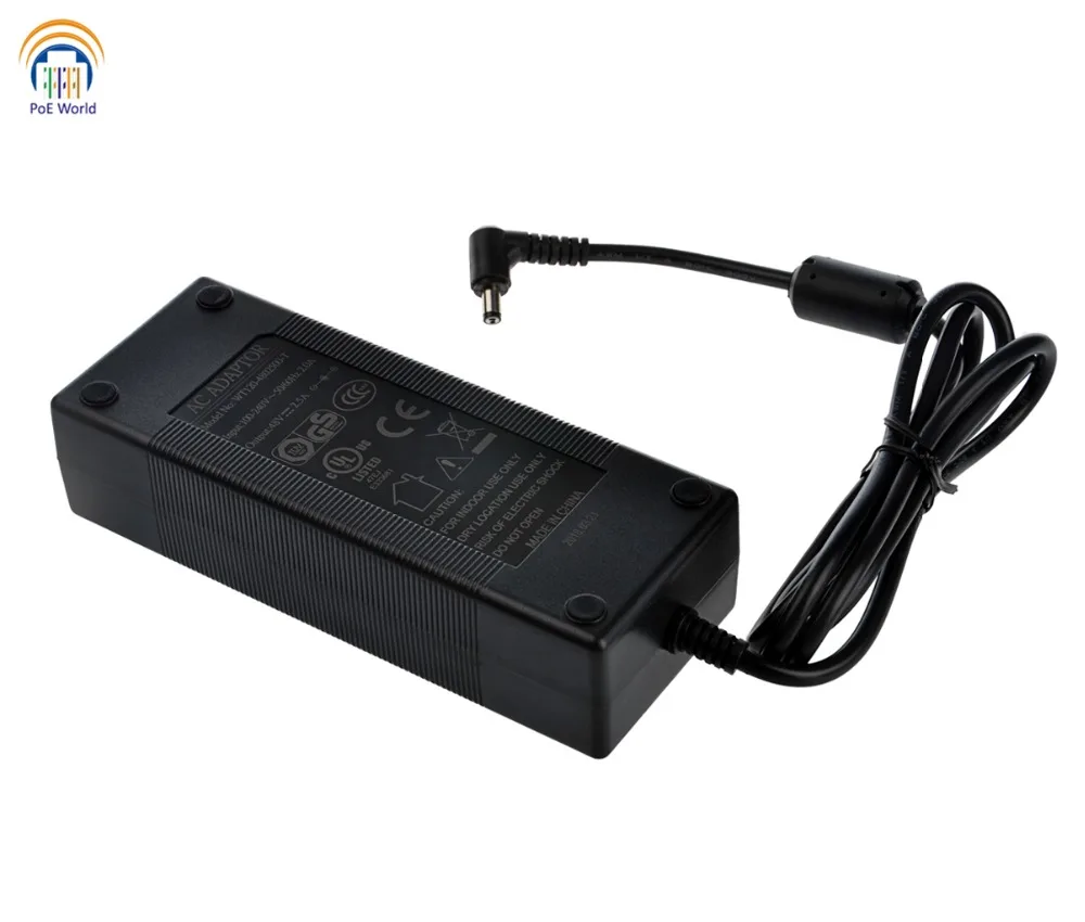 Инжектор POE мир PS48V120W 48 Вольт 120 Вт адаптер переменного тока Питание для PoE
