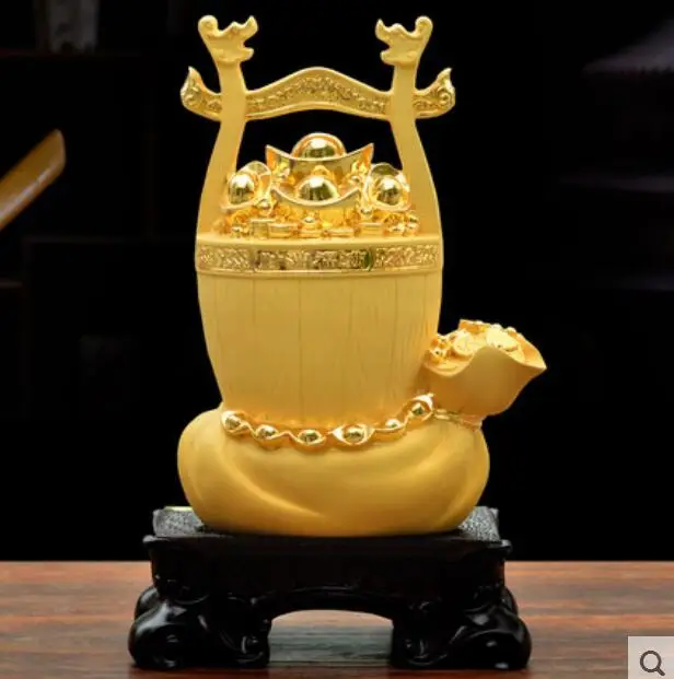 Золотой слиток для корнуопии офисное украшение домашнего питомца фэн-шуй