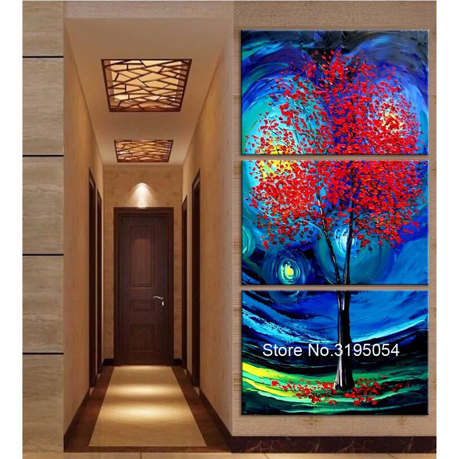 

3pcs/set 5d DIY diamond painting cross stitch Abstract starry sky tree Diamond Embroidery,diamond mosaic,home decoration